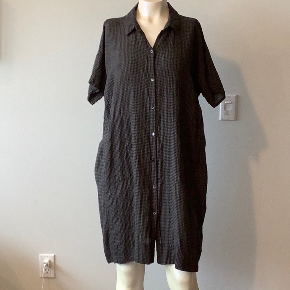 Eileen Fisher Black Midi Dress